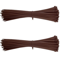 $254.16 - 2Paq, 200Pzas, 20cm, 2.5mm, Marrón, Nailon, A prueba de ácidos, Autoextinguible., MXZCB-002, Empaque: 10X 25X 5 cm, 0.08kg, Envío: 0 Días