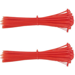 $254.16 - 2Paq, 200Pzas, 20cm, 2.5mm, Rojo, Nailon, A prueba de Ácidos, Autoextinguible., MXZEC-002, Empaque: 10X 25X 5 cm, 0.08kg, Envío: 0 Días