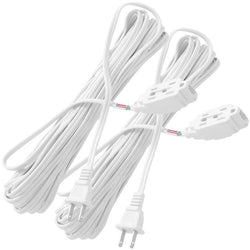 $132.26 - 2Pzas, 2x10m, 16 AWG, 3 Contactos, 127V, 7A, ABS/Cobre, Blanco., MXVTL-002, Empaque: 8X24X10 cm, 0.680kg, Envío: 3 Días