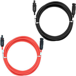 $204.14 - 1Kit, 1m, C.10, 6mm, Hembra y Macho MC4, 1 Negro, 1 Rojo. Total 2m, Cable y Conectores Fotovoltaicos., MXSOE-001, Empaque: 25X25X5 cm, 0.06kg, Envío: 0 Días