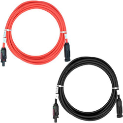 $242.52 - 1Kit, 1m, C.12, 4mm, Hembra y Macho MC4, 1 Negro, 1 Rojo. Total 2m, Cable y Conectores Fotovoltaicos., MXSRY-001, Empaque: 25X25X5 cm, 0.06kg, Envío: 0 Días