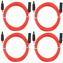 $440.75 - 4Pzas  x  1m, Total 4m C.10, MC4 Macho/Hembra, Rojo, Cobre Estañado, Cable y Conectores., MXRIQ-004, Empaque: 25X25X5 cm, 0.45kg, Envío: 0 Días