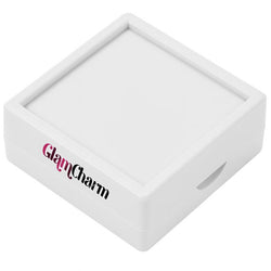 $54.67 - 1Pza, Blanco, 4x4x1.7, Plástico, Interior Terciopelo, Joyero con Logo., MXGWF-001, Empaque: 5X5X2 cm, 0.012kg, Envío: 0 Días