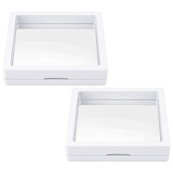 $163.01 - 2Pzas, Blanco, 9x9x2cm, Película de PE, Exhibidor/Joyero., MXEWG-002, Empaque: 10X10X6 cm, 0.06kg, Envío: 20 Días