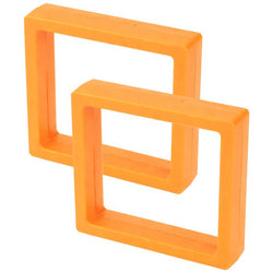 $185.79 - 2Pzas, Naranja, 9x9x2cm, Plelícula PE Film, Cuadrado, Joyero/Exhibidor., MXEXY-002, Empaque: 10X10X6 cm, 0.06kg, Envío: 0 Días