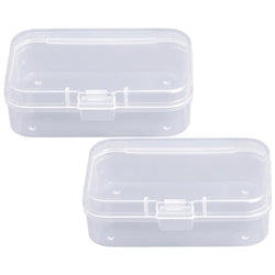 $71.97 - 2Pzas, Transparente, 6.5x4.5x2cm, Rectangular, Plástico, Cierre Tipo Clip., MXNXV-002, Empaque: 7X6X5 cm, 0.032kg, Envío: 0 Días
