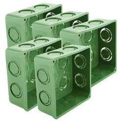 $156.32 - 5 Pzas, Caja Cuadrada de PVC 2X2", Entrada 1/2", Verde., MXECX-002, Empaque: 6X6X2 cm, 0.30kg, Envío: 12 Días