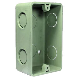 $32.94 - 1 Pza, Caja Rectangular de PVC 4X2", Entrada 1/2", Verde., MXEBG-001, Empaque: 6X12X6 cm, 0.10kg, Envío: 0 Días