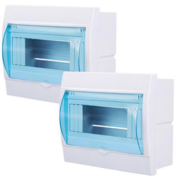 $660.64 - 2Pzas, 5-8 Vías, 180x65x140 mm, Interruptor tipo Riel (DIN), Plástico, Blanco/Azul., MXSZO-002, Empaque: 19X7X30 cm, 0.520kg, Envío: 20 Días
