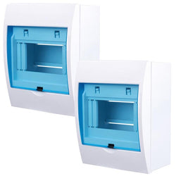 $798.54 - 2Pzas, 4-6 Vías, 130x70x175 mm, Interruptor Tipo Riel (DIN), Plástico, Blanco/Azul., MXSZR-002, Empaque: 14X8X36 cm, 0.612kg, Envío: 20 Días