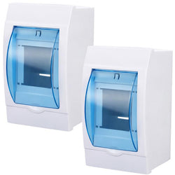 $385.43 - 2Pzas,2-3 Vías, 80x65x130 mm, Plástico, Interruptor de Riel (DIN), Blanco/Azul., MXSZU-002, Empaque: 9X7X28 cm, 0.204kg, Envío: 20 Días