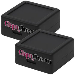 $66.77 - 2Pzas, Negro, 3x3x1.7cm, Plástico, Interior Terciopelo, Joyero con Logo., MXGLJ-002, Empaque: 4X4X4 cm, 0.012kg, Envío: 0 Días