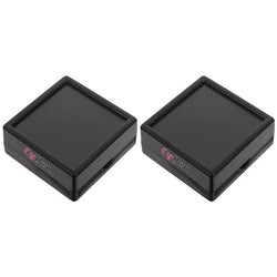 $95.81 - 2Pzas, Negro, 4x4x1.7, Plástico, Interior Terciopelo, Joyero con Logo., MXGBD-002, Empaque: 5X5X4 cm, 0.023kg, Envío: 0 Días