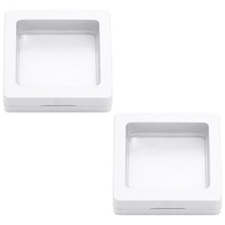 $126.59 - 2Pzas, Blanco, 7x7x2cm, Película de PE Film, Cuadrado, Joyero/Exhibidor., MXEWF-002, Empaque: 8X8X6 cm, 0.04kg, Envío: 20 Días