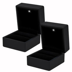 $396.54 - 2Pzas, Negro, 6x6.5x5cm, PVC, Joyero., MXUCX-002, Empaque: 7X5X12 cm, 0.120kg, Envío: 0 Días