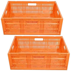 $833.51 - 2 Pzas, 21kg, 40x60x21cm, Apilable y Colapsable, Polietileno, Color Naranja., MXHXH-002, Empaque: 65X26X45 cm, 4kg, Envío: 0 Días