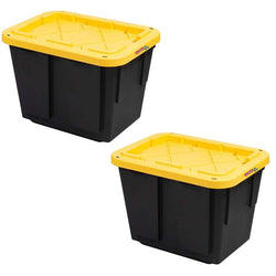 $664.85 - 2 Pzas, 45 Lt, 51x38x37cm, Apilable, Polietileno, Color Negro/Amarillo., MXOXX-002, Empaque: 51X 38X 37 cm, 1.5kg, Envío: 0 Días