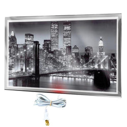 $8880.40 - 450W, 110V/1F/60Hz, 3.5A, 90x60x4 cm, Manhattan de Noche, Litografiado, MXCIH-001, Empaque: 95X65X6 cm, 8kg, Envío: 12 Días