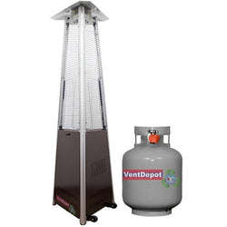 $15366.45 - 1Pza, 42000BTUs, c/tanque, Gas LP, Alcance 6 a 8m, Piezoeléctrico, Acero Inoxidable, Café., MXWPH-001, Empaque: 65X240X65 cm, 33kg, Envío: 20 Días