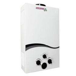 $3353.76 - 1 1/2 Servicios,5.5 L/m, Gas LP, Instantáneo, 2 Baterías Tipo D, No incluye Baterías., MXHEO-001, Empaque: 64X 32X 20 cm, 5.96kg, Envío: 3 Días