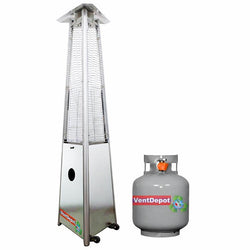 $20041.66 - 1Pza, 32500BTUs, c/tanque, Gas LP, Alcance 6 a 8mØ, Acero Inoxidable., MXWOT-001, Empaque: 136X54X31 cm, 36kg, Envío: 20 Días