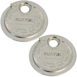 $68.27 - 2Pzas, 1 Hoja, 020 a 0.10" / 0.5 a 2.5mm Medida, Pulgadas y Métricas., MXCXP-002, Empaque: 15X15X6 cm, 2kg, Envío: 3 Días