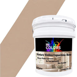 $1078.67 - 1Pza, 19L, Pintura Vinílica Mate, Exterior, Secado 30 min, Color Capuchino., MXPUZ-001, Empaque: 27X37X30 cm, 27kg, Envío: 0 Días