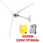 $207612.96 - Generador 3000W, 220V, Vientos de 3 a 45m/s, 3 Aspas, -40°C a 80°C, Controlador 3Kw, 220V, Inversor 3Kw, 220V, 1F, 60Hz, On Grid. , MXBAK-001, Empaque: 29X143X29 cm, 370kg, Envío: 20 Días