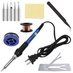 $280.40 - 1Pza, 1 Cautín, 1 Pinza, 5 Puntas, 1 Soporte, 1 Alambre para Soldar, 1 Alambre de Cobre, 1 Esponja,  Multicolor. , MXBXD-001, Empaque: 27X8X4 cm, 0.165kg, Envío: 0 Días