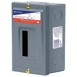$263.11 - 1Pza, Monofásica, 2 Módulos, Hilos 3, 120 / 240V, 50A, 60Hz, Interruptor de pastilla, Sobre Poner, MXVLT-001, Empaque: 11X17X9 cm, 0.57kg, Envío: 0 Días