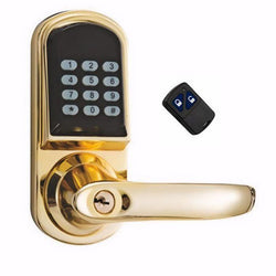 $3501.42 - Grosor  Puerta: 35 a 55mm, Oro, Control Remoto, Pilas: 4 x AA (No incluidas)., MXRMT-002, Empaque: 43X59X25 cm, 2.5kg, Envío: 15 Días