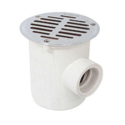 $4697.74 - 40 Pzas, 50mm Ø,  Cespol Bote Largo, 1 Salida, Rejilla Cromada, Blanco, PVC., MXJBC-012, Empaque: 20X30X20 cm, 0.5kg, Envío: 12 Días