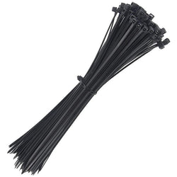 $128.97 - 1Paq, 100Pzas, 20cm, 2.5mm, Negro, Nailon, A prueba de ácidos, Autoextinguible., MXZCK-001, Empaque: 10X 25X 4 cm, 0.04kg, Envío: 0 Días