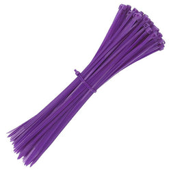 $128.97 - 1Paq, 100Pzas, 20cm, 2.5mm, Morado, Nailon, A prueba de Ácidos, Autoextinguible., MXZPP-001, Empaque: 10X 25X 4 cm, 0.04kg, Envío: 0 Días