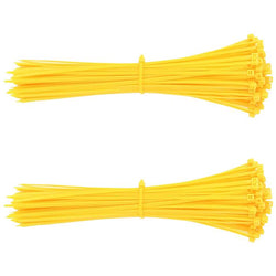 $241.95 - 2Paq, 200Pzas, 20cm, 2.5mm, Amarillo, Nailon, A prueba de Ácidos, Autoextinguible., MXZCW-002, Empaque: 10X 25X 5 cm, 0.04kg, Envío: 0 Días