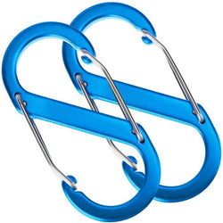 $130.48 - 2Pzas, 10kg, Forma S, Bloqueo Automático, Cian, Aleación de Aluminio., MXTLY-002, Empaque: 4X6X2 cm, 0.010kg, Envío: 0 Días