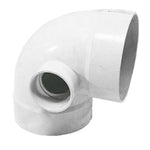 $1092.36 - 20 Pzas, 110mm Ø, 50mm Diámetro de Salida Lateral y/o Trasera, Codo de 90° con 1 Salida Lateral y 1 Salida Trasera, Blanco, PVC., MXLYT-012, Empaque: 35X30X35 cm, 1kg, Envío: 12 Días