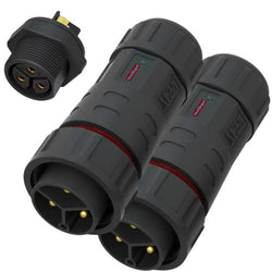 $592.22 - 2Pzas, M25-3Pins, Panel Hembra Frontal, Hembra-Macho, Tornillo, 300V, 25A, - 40°C a 105°C., MXPAU-002, Empaque: 10X4X8 cm, 0.132kg, Envío: 0 Días