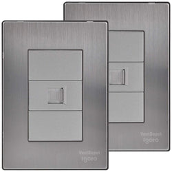 $158.73 - 2Pzas, Toma de Datos, RJ45 CAT5e, Plateado, Acero Inoxidable/PC., MXILR-002, Empaque: 9X14X12 cm, 0.180kg, Envío: 0 Días