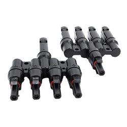 $2543.49 - 5Pares, MC4, 4T, Macho/Hembra, 4mm, 5mW, Entrada 4 a 1, -40 a 85°C, Cobre Niquelado., MXSAO-002, Empaque: 6X15X13 cm, 0.5kg, Envío: 0 Días