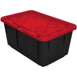$383.75 - 1Pza, 102 Lt, 77x52x38cm, Apilable, Polietileno, Color Negro/Rojo., MXOXR-001, Empaque: 77X37X52 cm, 3.2kg, Envío: 60 Días