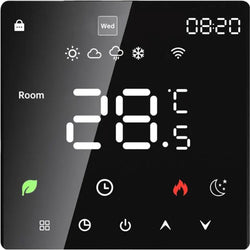 $1459.58 - 1Pza, LCD, Negro, Temp 5°C a 60°C, CA 90-240V, Suelo Radiante, WiFi 2.4GHz, Bluetooth 5.0., MXEHA-001, Empaque: 11X7X10 cm, 0.3kg, Envío: 0 Días