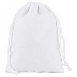 $34.35 - 1Pza, Blanco, 7.2x9cm, Terciopelo, Bolsa Organza., MXVWT-001, Empaque: 8X 10X 1 cm, 0.01kg, Envío: 0 Días