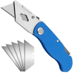 $147.88 - 1 Pieza, Cuchilla 18x57mm, Plegable Acero Inoxidable, Mango Plástico Azul, Cuchillas Intercambiables., MXOCU-001, Empaque: 10X 2X 10 cm, 0.150kg, Envío: 0 Días