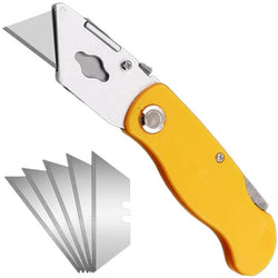 $147.88 - 1 Pieza, Cuchilla 18x57mm, Plegable Acero Inoxidable, Mango Plástico Amarillo, Cuchillas Intercambiables., MXOCY-001, Empaque: 10X 2X 10 cm, 0.15kg, Envío: 0 Días