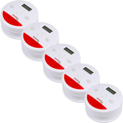 $971.19 - 5Pzas, Alarma Visual Roja, Sensor Monoxido de Carbono, 85 a 105dB, 0 - 45°C, Blanco, Baterias 3xAA no Incluidas,., MXSKU-002, Empaque: 10X20X8 cm, 0.50kg, Envío: 0 Días