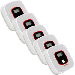 $2176.04 - 5Pzas, Alarma Visual Roja, Sensor Monoxido de Carbono, 85 a 105dB, 0 a 50°C, Pantalla, Baterías 3xAAA no incluidas. LCD, Blanco., MXMOX-002, Empaque: 10X50X10 cm, 1kg, Envío: 0 Días