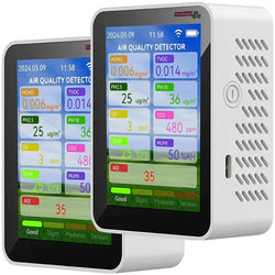 $2674.60 - 2Pzas, Blanco, 0 a 5000 ppm, 0 °C a 70 °C, 0 a 99%RH, Wi-Fi, USB, 1200mAh., MXAWA-002, Empaque: 10X15X10 cm, 0.400kg, Envío: 15 Días