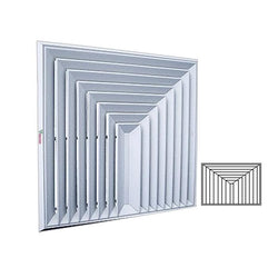 $4417.77 - 30x27", 100% Aluminio, Blanco, 5063m3/hr, 3 vías, marco biselado., MXDB3-115, Empaque: 77X69X5 cm, 4.9kg, Envío: 18 Días