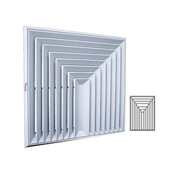 $4417.77 - 30x27", 100% Aluminio, blanco, 5063m3/hr, 3 vías, marco plano., MXDF3-116, Empaque: 77X69X5 cm, 4.9kg, Envío: 18 Días